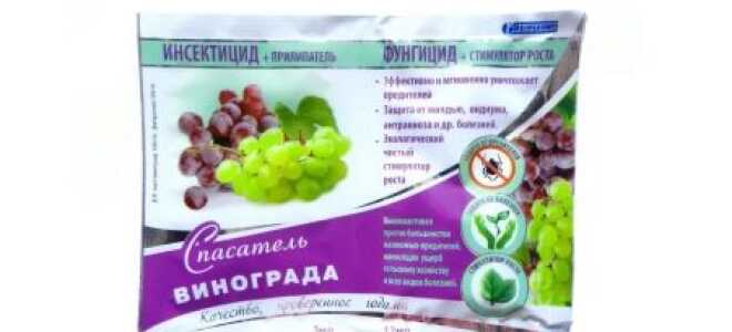 Применение Спасателя для винограда